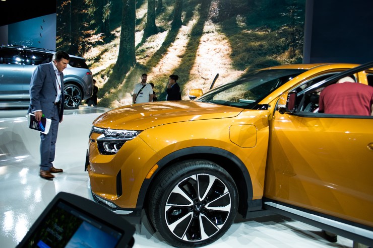 George checking out the new VinFast models at the NY Auto Show 2022.
