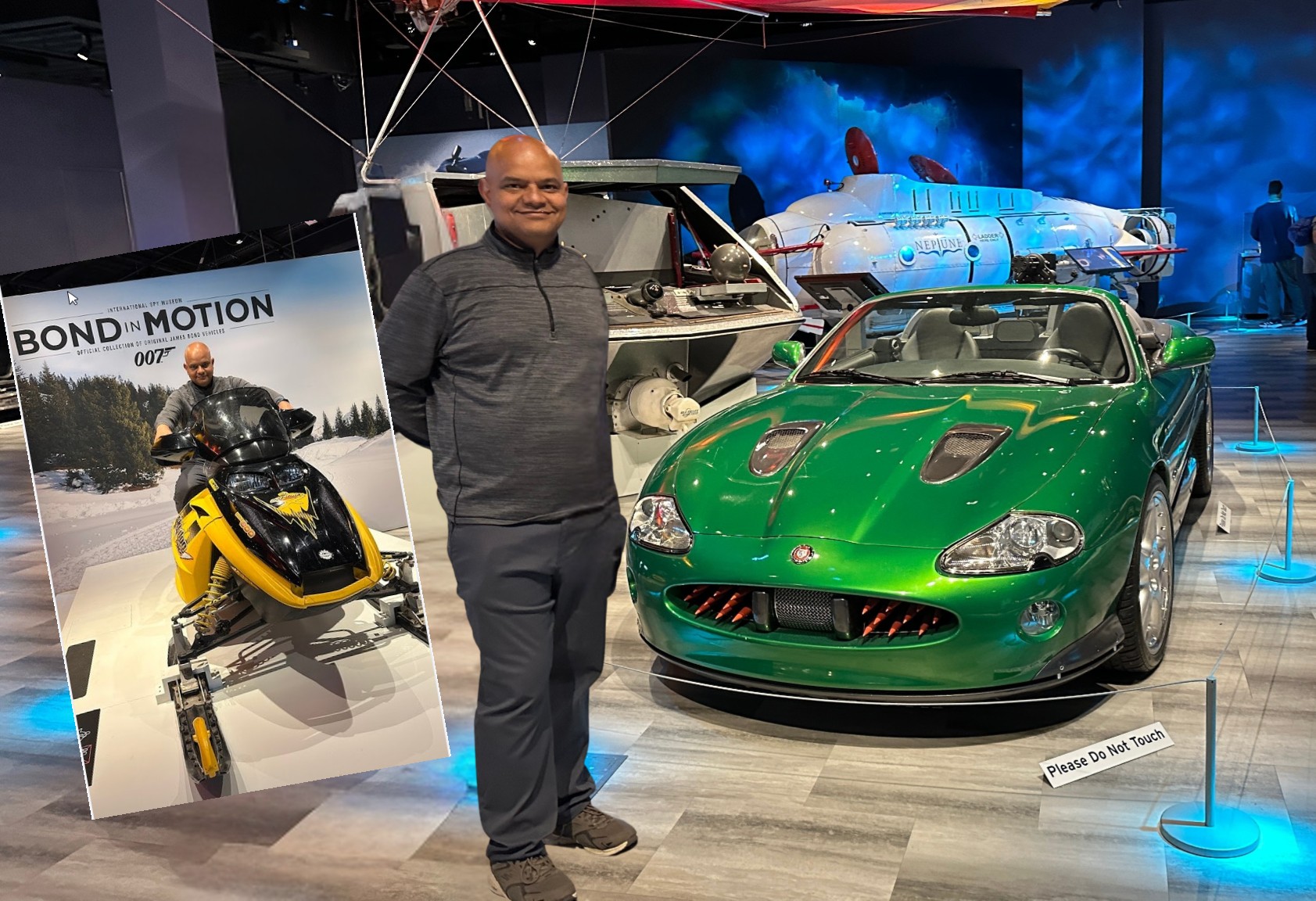 At the DC Spy Museum's Bond in Motion exhibit — a favorite intersection of automotive design, storytelling, and innovation.