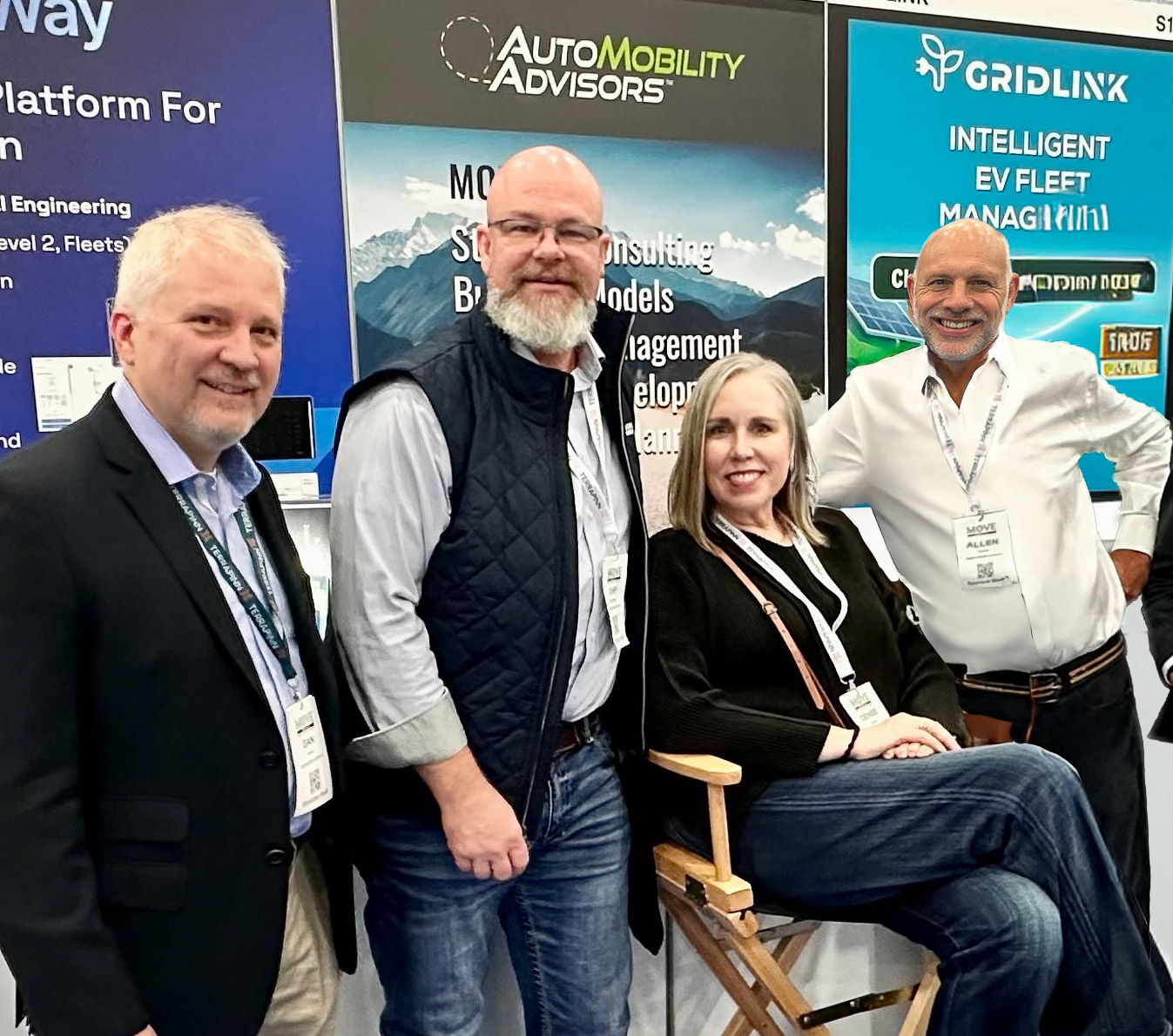 AutoMobility Advisors team at booth: Allen, Dan, Chip, Denise, and Markus