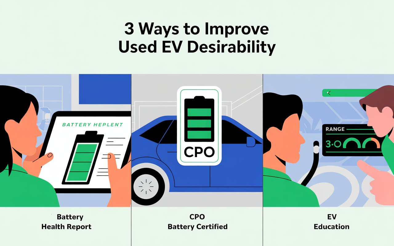 Illustration of used electric vehicle market dynamics
