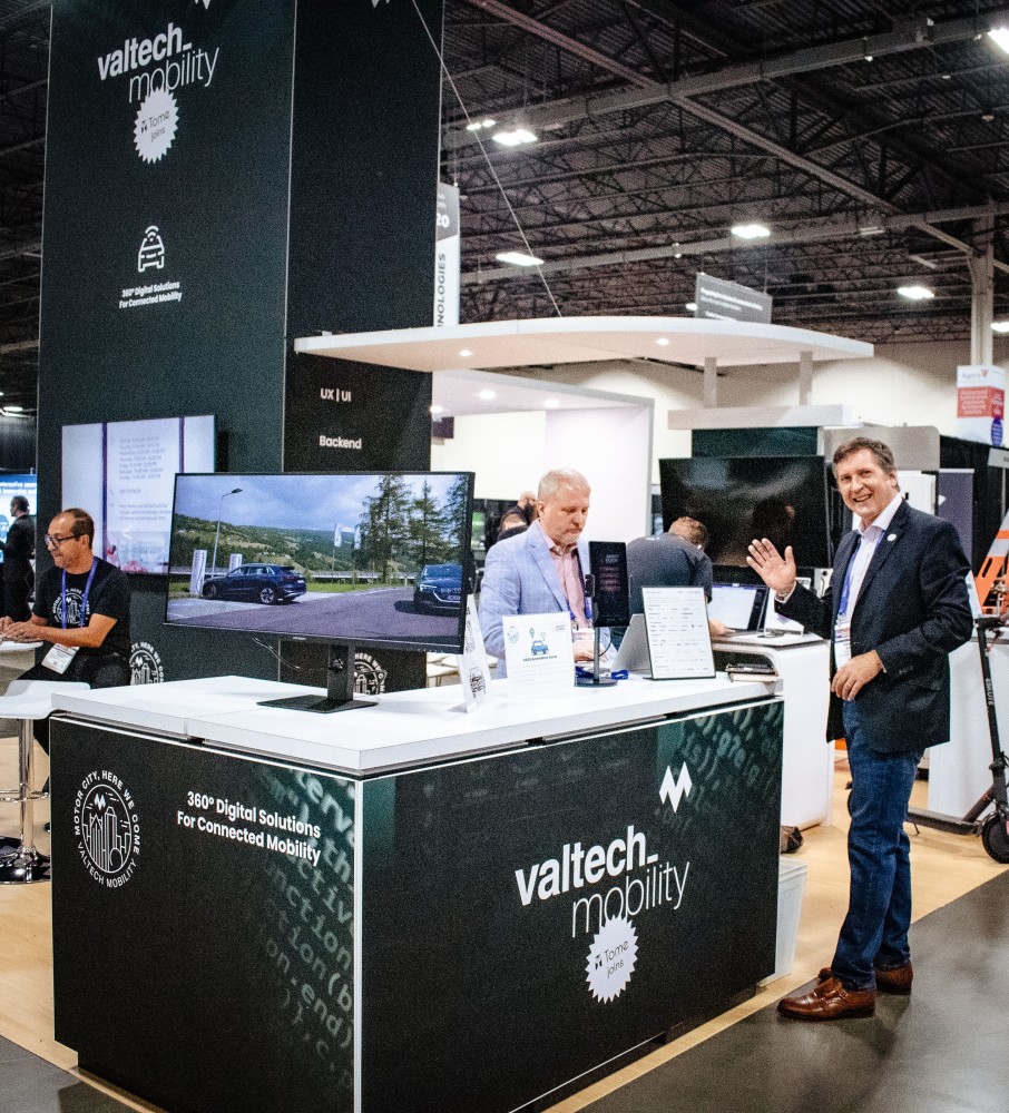 Valtech Mobility booth at AutoTech Detroit 2023
