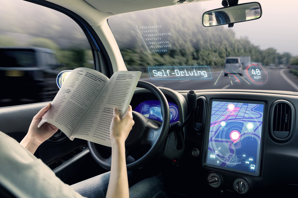 High-tech engineers at work as automotive companies recruit software talent