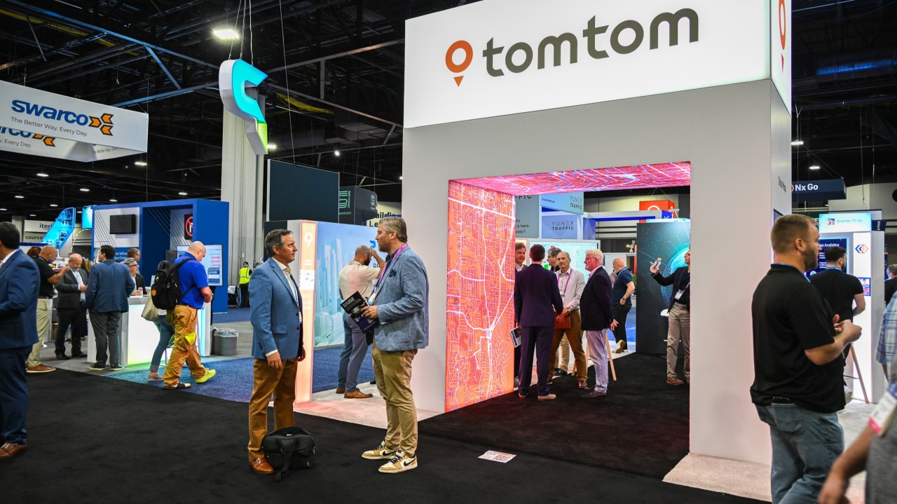 George Ayres and Jesper Rolink on the ITS World Congress show floor