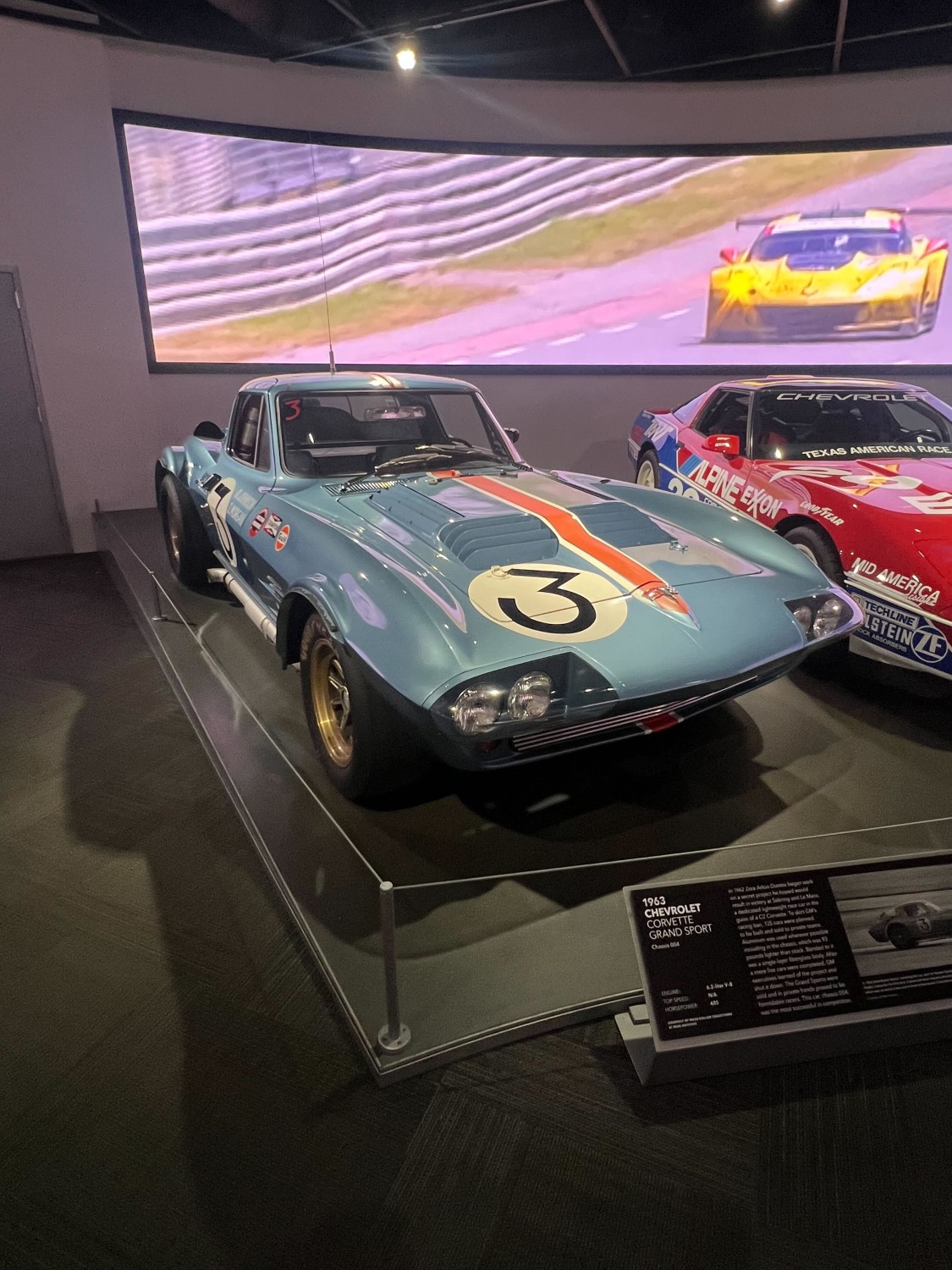 Classic Corvette generation on display