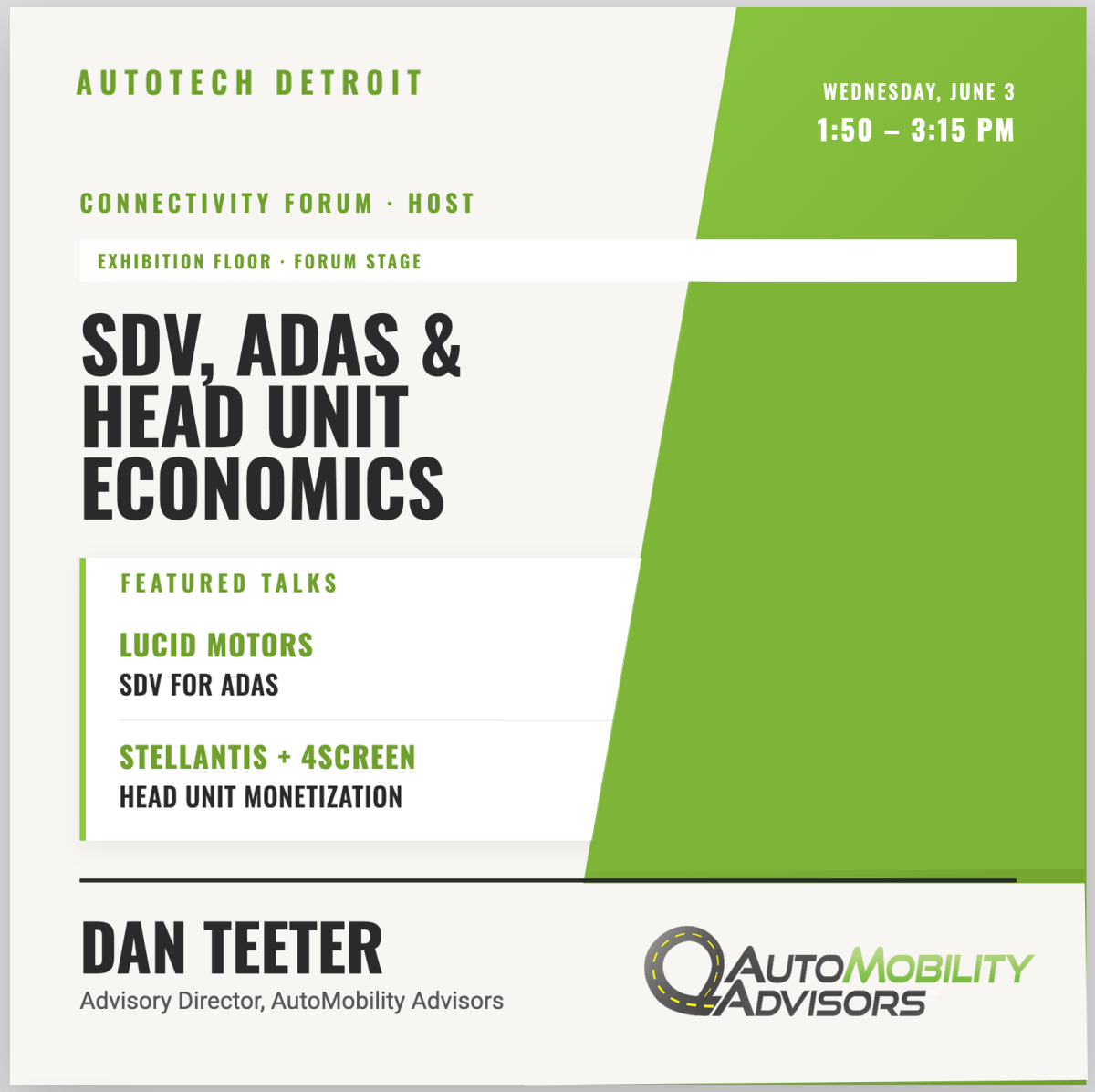 Connectivity Forum hosted by Dan Teeter