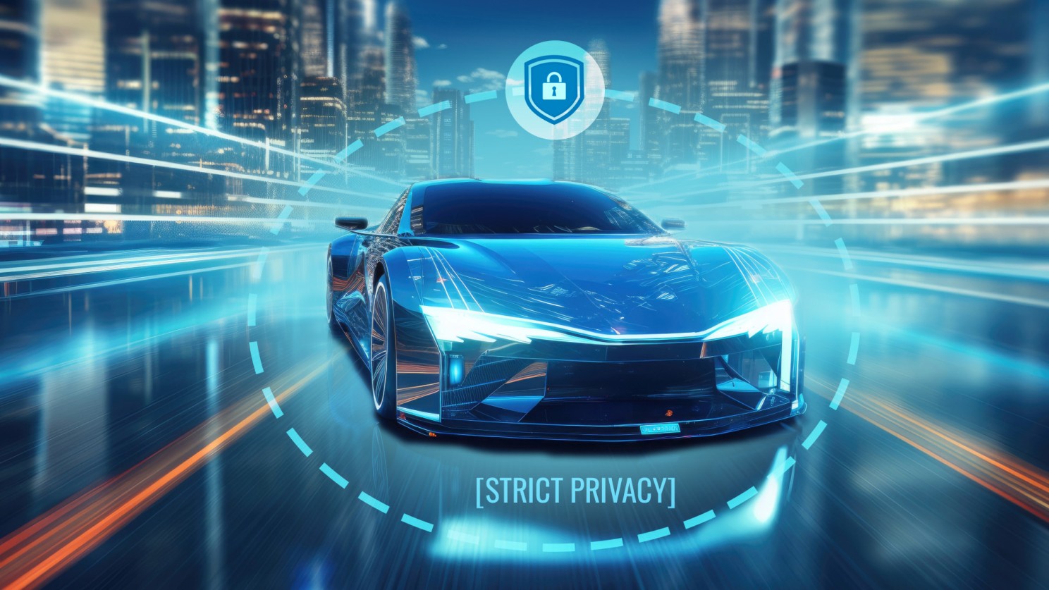 Connected vehicle data privacy regulation illustration