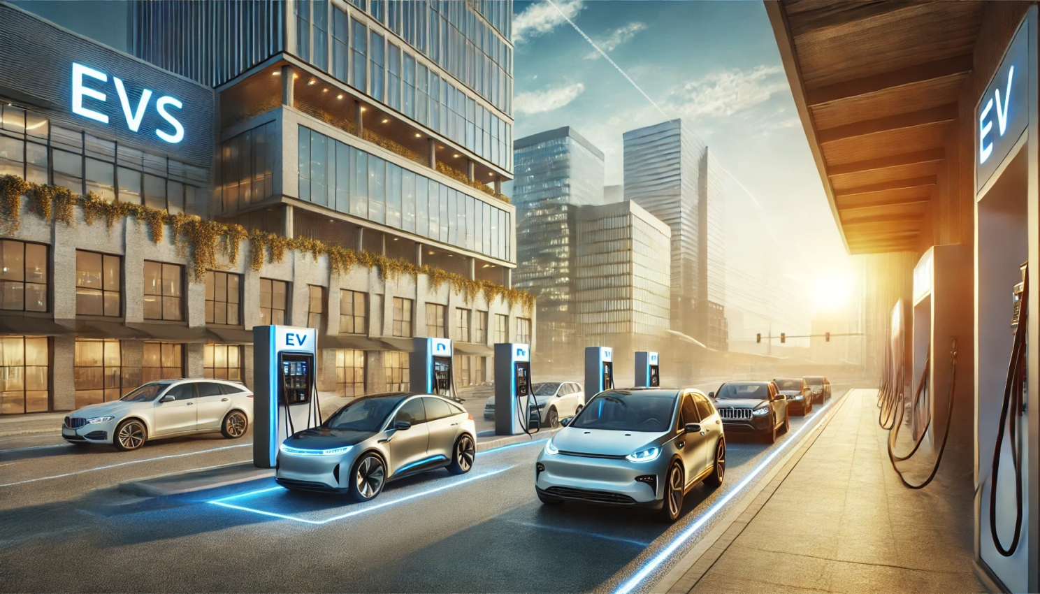 Illustration of EV depreciation and charging infrastructure challenges