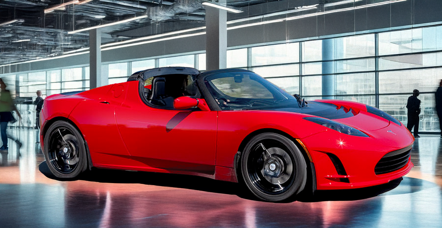 Illustration of a next-generation Tesla Roadster