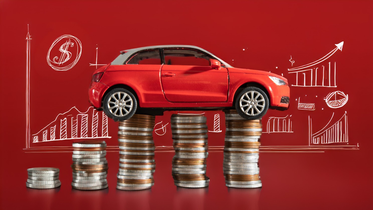 Next generation car insurance concept illustration