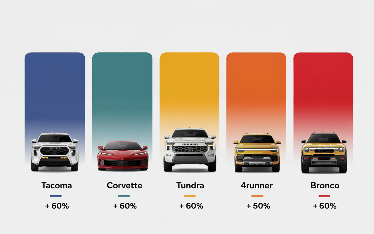 Illustration showing the factors that influence electric vehicle value