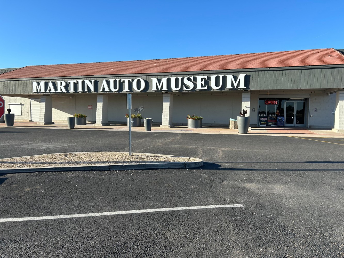 Cars on display at the Martin Auto Museum in Phoenix, Arizona