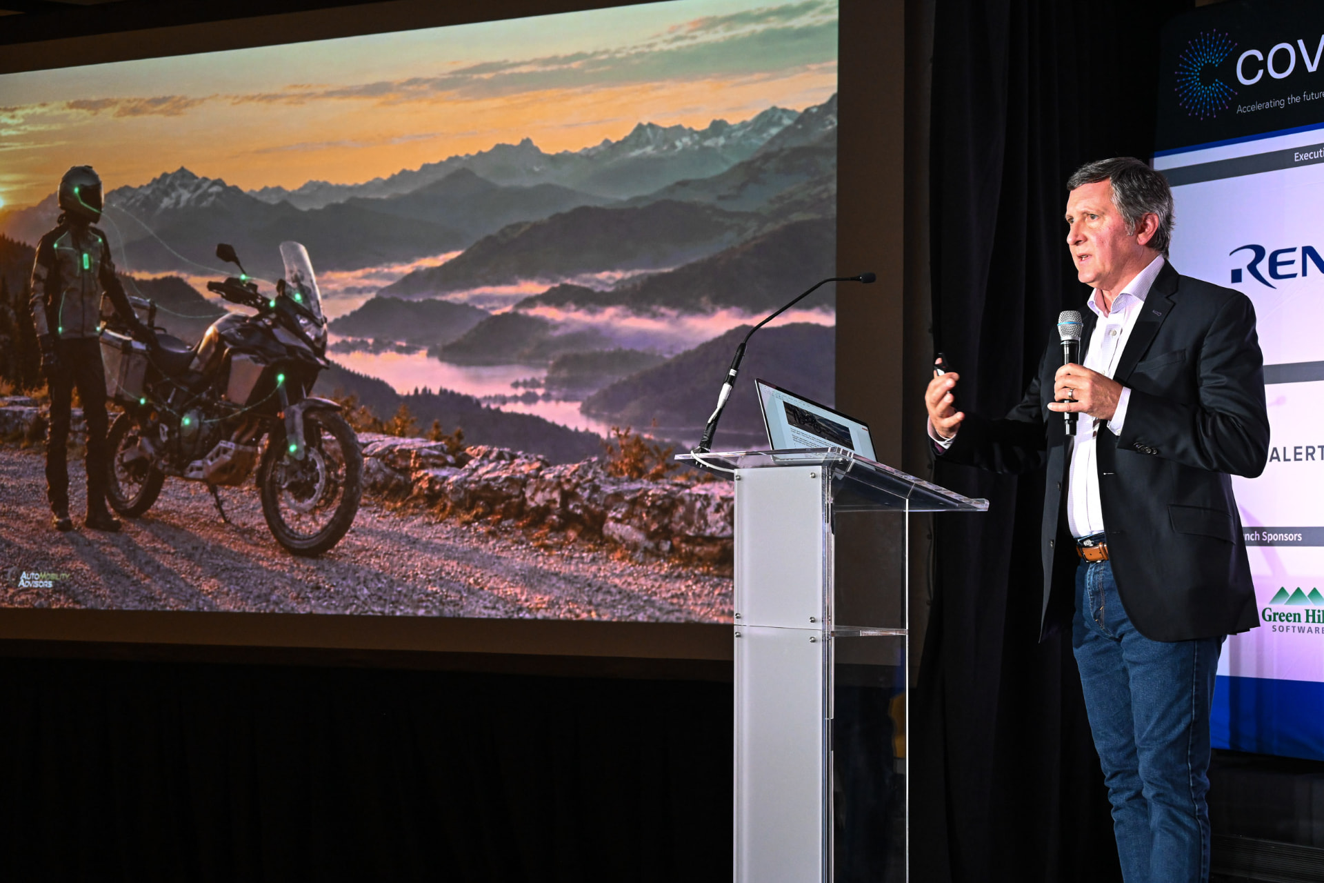 George Ayres at COVESA on the cost of keeping vehicles connected