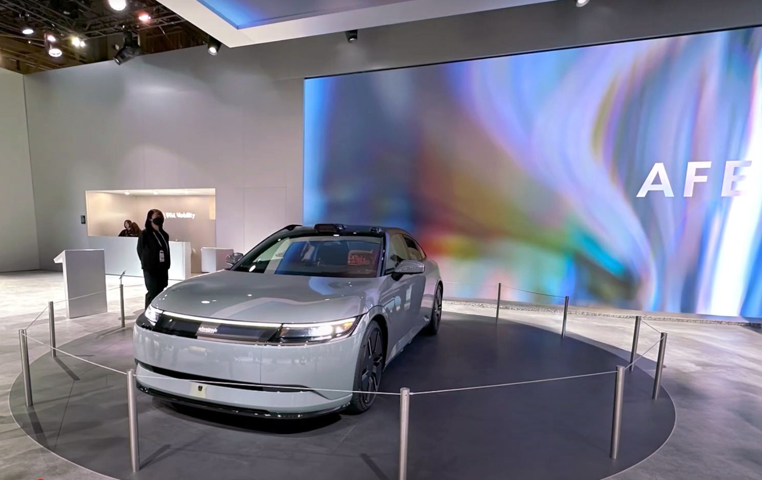 New electric SUV on display at CES 2025
